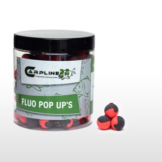 Carpline24 - Two Tone Fluo Pop Ups - Schwarz / Rot 12 mm...