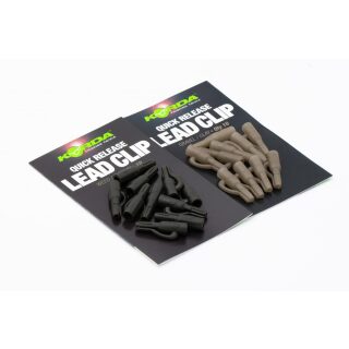 Korda Quick Release Lead Clips Weed / Silt