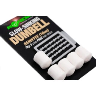 Korda Slow Sinking Dumbell Banoffee (12mm) - 8 pcs