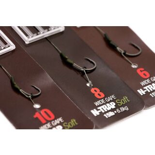 Korda N-Trap DF Rig Wide Gape Barbless 4 - 20lb