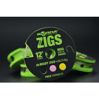 Korda Ready Zigs 6 Size 10/180cm