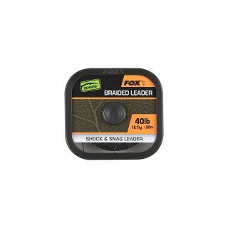 Fox - EDGES Naturals Braided Leader 50lb - 20m