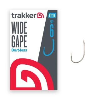 Trakker Wide Gape Hooks Size 6 - Barbless