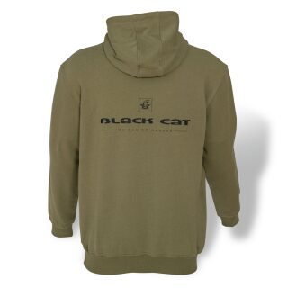 Black Cat - Khaki Hoodie S