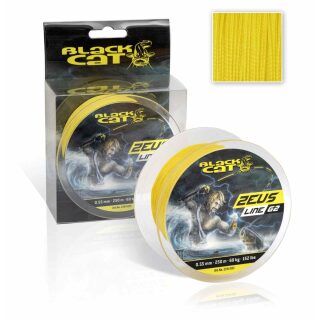 Black Cat - Zeus Line G2 gelb - 250m 0,38 mm - 37kg / 81lbs