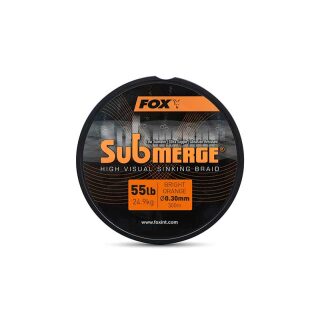 Fox - Submerge Orange Sinking Braid 0.30mm 55lb 24.9kg 300m