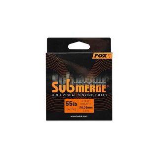 Fox - Submerge Orange Sinking Braid 0.30mm 55lb 24.9kg 300m