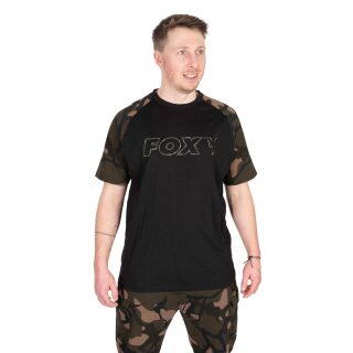 Fox - Black/Camo Outline T-Shirt - S