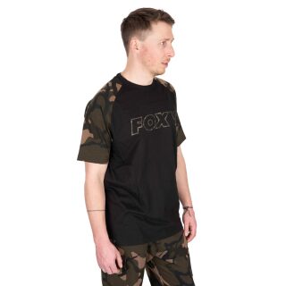 Fox - Black/Camo Outline T-Shirt - S