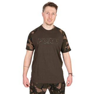 Fox - Khaki/Camo Outline T-Shirt - M