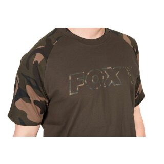 Fox - Khaki/Camo Outline T-Shirt - L