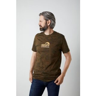 Geoff Anderson - Organic T-Shirt Brustlogo Orange - leaf