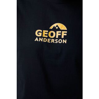 Geoff Anderson - Organic T-Shirt Brustlogo Orange - schwarz