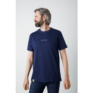 Geoff Anderson - Organic T-Shirt Winter - navy/blau