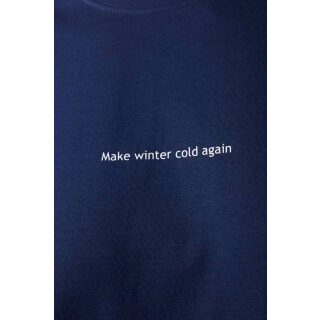 Geoff Anderson - Organic T-Shirt Winter - navy/blau