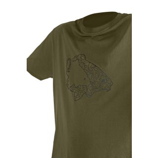 Avid Carp Icon T-Shirt khaki