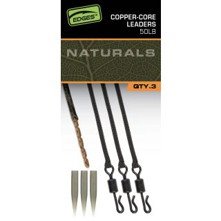 Fox - Edges Naturals Copper-Core Leaders