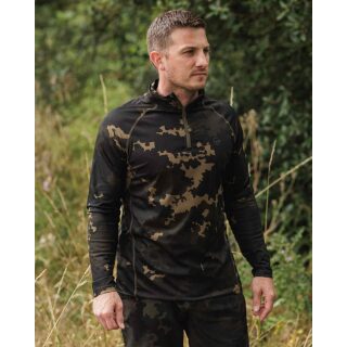 Korda Kool UPF Zip Jersey Dark Kamo