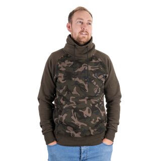 Fox - Khaki/Camo High Neck Hoody XXL